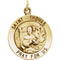 14k Yellow Gold Round St. Thomas Medal (18.25MM)