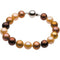 Multi-Color Earthtone Freshwater Cultured Pearl Bracelet, 7.75" (10.0-11.0 MM)