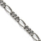 Men's Polished Titanium Figaro Link Bracelet, 8.5"