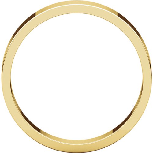 14k Yellow Gold Slim-Profile Flat 4mm Band