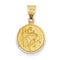 18k Yellow Gold Saint Christopher Medal Pendant (22X13MM)