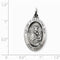 Sterling Silver Antiqued Our Lady Of Perpetual Help Medal (31X16MM)