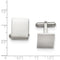 Stainless Steel Engravable Polished Rectangle Cuff Links,14X17MM