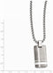 Edward Mirell Titanium and Sterling Silver Pendant Necklace, 20"