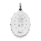 Rhodium-Plated Sterling Silver Miraculous Medal (26X14 MM)