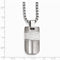 Edward Mirell Titanium and Sterling Silver Hammered Pendant Necklace, 20"