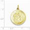 24k Gold-Plated Sterling Silver St. Christopher Medal (30x22MM)