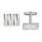 Stainless Steel Satin Brushed Rectangle Cuff Links, 21MMX15MM