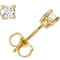 1/5 Ct 14k Yellow Gold Diamond Stud Earrings (.20 Cttw, GH Color, SI1 Clarity)