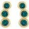 Alexandrite Three-Stone Ear Climbers, 14k Yellow Gold