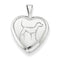 Sterling Silver Diamond-Cut Dog Locket Pendant Necklace, 18"