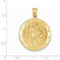 14k Yellow Gold St. Christopher Medal Pendant (40X39MM)