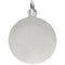 14k White Gold Angel Medal (18 MM)