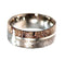 Deer Antler and Gibeon Meteorite 8mm Comfort Fit Titanium Wedding Band