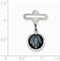 Rhodium-Plated Sterling Silver Miraculous Medal Pin (28X18MM)