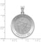 Rhodium-Plated 14k White Gold St. Christopher Medal Pendant (29X26MM)