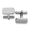 Stainless Steel Rectangle with Curve Edges Cuff Links, 8X18MM