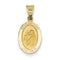 14k Yellow Gold St. Anthony Medal Pendant (18X11MM)