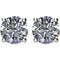 1/2 Ct 14k White Gold Diamond Stud Earrings (.50 Cttw, GH Color, SI1 Clarity)