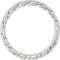 14k White Gold 5mm Hand-Woven Braided Band