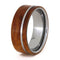 Ironwood Burl Tungsten 8mm Comfort-Fit Band, Size 8