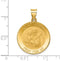 14k Yellow Gold St. Joseph Medal Pendant (25X22MM)