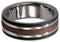 Ave 369 14k Rose Gold, 10k White Gold 7mm Comfort Fit Sandblasted Titanium Wedding Band