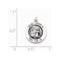 Sterling Silver Antiqued Saint Francis Medal (22X16MM)