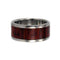 Snakewood Inlay 8mm Comfort Fit Titanium Wedding Band, Size 5.5