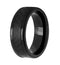 Men's Black IP Cobalt, Black Carbon Fiber 8mm Comfort-Fit Band