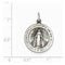 Sterling Silver Antiqued Miraculous Medal (24X18MM)