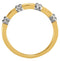 Rhodium-Plated 14k Yellow and White Gold 3.5mm Comfort-Fit Band