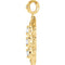 Diamond 3-Stone Pendant, 14k Yellow Gold (0.33 Ctw, G-H Color, I1 Clarity)