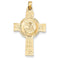 14k Yellow Gold St. Michael Medal Pendant (37X21MM)