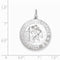 Sterling Silver St. Christopher Medal (33X25MM)