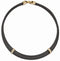 Edward Mirell Titanium and Bronze White Sapphire Cable Necklace, 16"