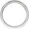 Satin Finish Grooved 6MM Comfort Fit 14k White Gold,Size 9