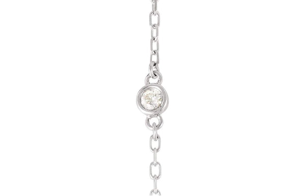 Diamond Solitaire Sterling Silver Pendant Necklace, 24" (1/3 Cttw)