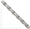 Men's Brushed Stainless Steel Back link Bracelet 8 Inches