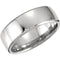 7.5mm 14k White Gold Euro-Style Light Comfort-Fit Band, Sizes 4 to 14