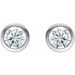 Ave 369 1/2 Ct 14k White Gold Diamond Stud Earrings (.50 Cttw, GH Color, I1 Clarity)