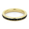 Ave 369 Women's 14k Yellow Gold, Black Stardust with Gold Flakes Inlay 2.5mm Comfort-Fit Wedding Band