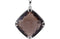 Smoky Quartz Antique Square Sterling Silver Pendant