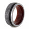 Gibeon Meteorite, Dinosaur Bone, Ruby Redwood 9mm Comfort-Fit Titanium Wedding Band