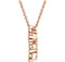 Diamond Heart 14k Rose Gold Pendant Necklace, 18" (1/8 Cttw)