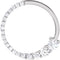 14k White Gold Diamond Circle Pendant (1/5 Cttw. GH, SI2)