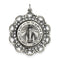 Sterling Silver Antiqued Miraculous Medal (45X35MM)