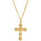 Filigree Crucifix 24k Gold-Plated Sterling Silver Necklace, 24" (37.4X25.1MM)