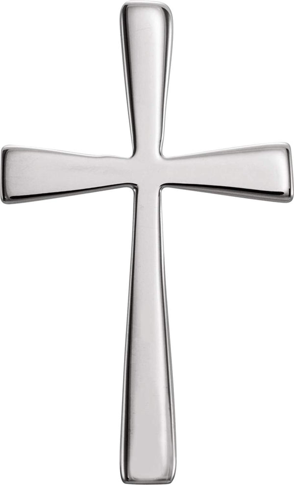 Roman Cross 14k White Gold Pendant