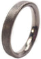 Slim Profile Titanium with Frosted Finish 3mm Comfort-Fit Wedding Ring, Size 8.5